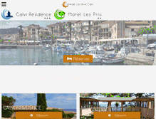 Tablet Screenshot of calvi-location.fr